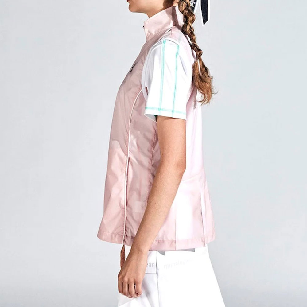 2点■新品■36,300円【マンシングウェア】レディース　ベスト、スカート S Munsingwear（マンシングウェア） ゴルフウェア リップストップベスト