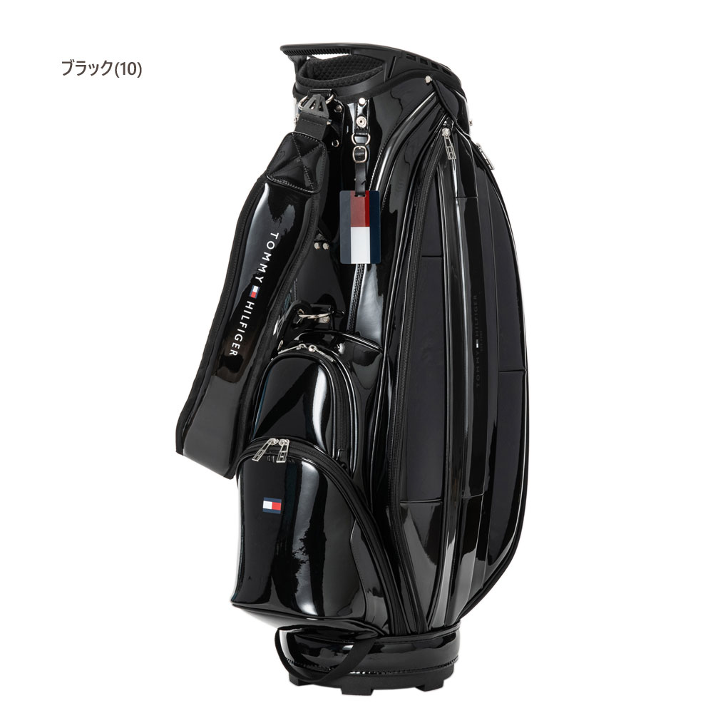 トミーヒルフィガーカート キャディバッグ thmg5fc1【9.0型】ブラック TOMMY HILFIGER GOLF（トミー ヒルフィガー ゴルフ） P10倍 トミー