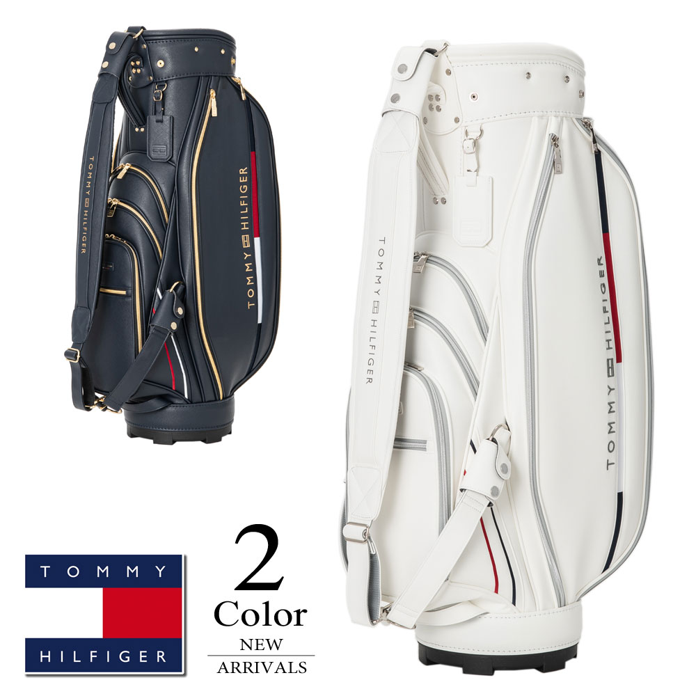 トミーヒルフィガー カート キャディバッグ thmg5fcb【9.0型】ホワイト TOMMY HILFIGER GOLF（トミー ヒルフィガー ゴルフ） P10倍 トミー
