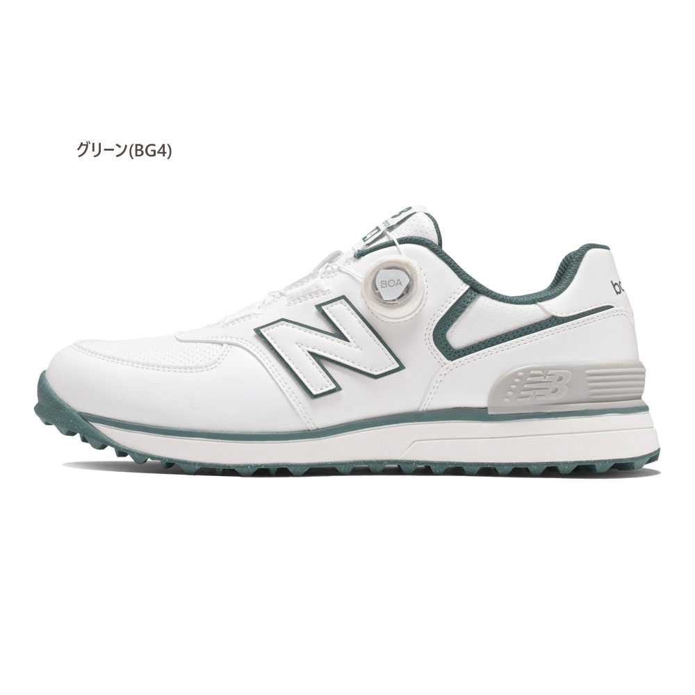 早い者勝ち！新品　ゴルフシューズ　New Balance  ホワイト/グリーン NEW BALANCE】 ニューバランス UGS574J3(2E) UGS574 UGS574J3