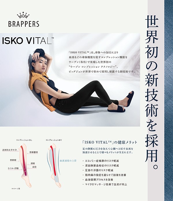 BRAPPERS ブラッパーズ レディース ジーンズ ISKO VITAL 加圧美脚スキニー 健康 スキニー デニムパンツ ジーパン LVT306N