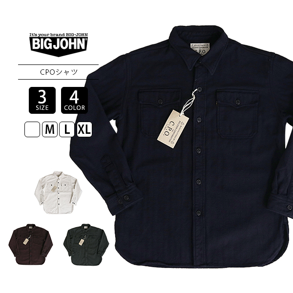 Big John（ビッグジョン） メンズ トップス シャツ 長袖 US NAVY CPO