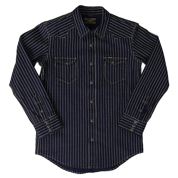 Big John（ビッグジョン） メンズ トップス 長袖 シャツ 10oz SELVADGE