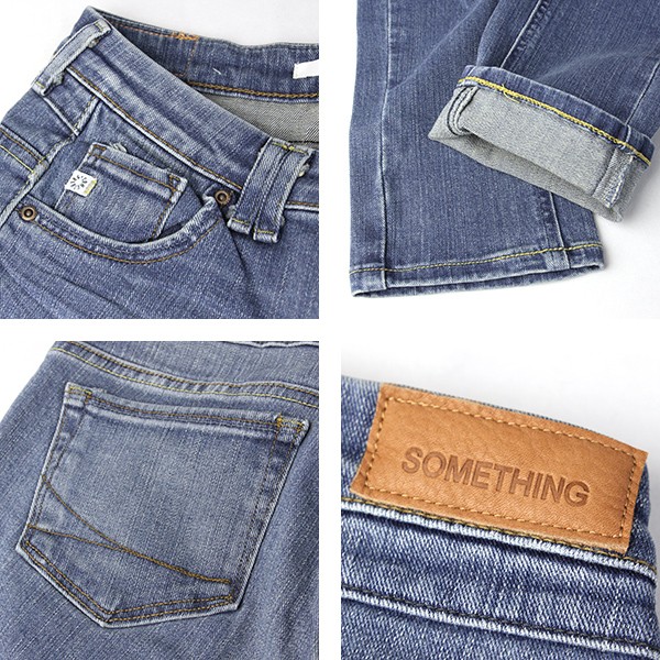 SOMETHING ジーンズ レディース スキニー サムシング EDWIN