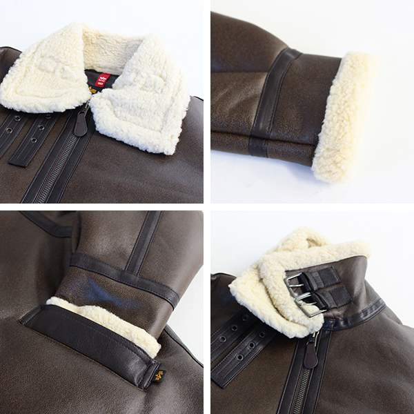 ALFA　アルファ　TA1548 ムートン B-3 ジャケット マックハウス Mac-House ALPHA アルファ B－3 フェイクムートン