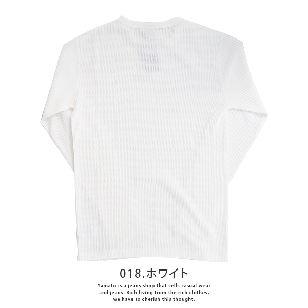 Alpha Industries ALPHA アルファ ワッフル クルーネック 長袖 Tシャツ