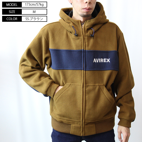 AVIREX パーカー アヴィレックス アビレックス パーカー フリース ...