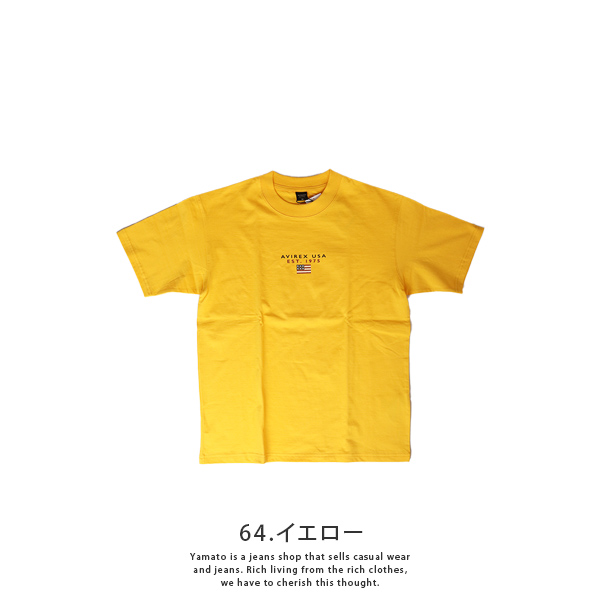 AVIREX Tシャツ アヴィレックス アビレックス Tシャツ 半袖 ブロック ロゴ 6123294
