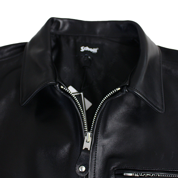 Schott 中綿　ナイロン　トラッカージャケット　サイズL フライトジャケット Schott N.Y.C ショット ラムレザー トラッカージャケット レザー