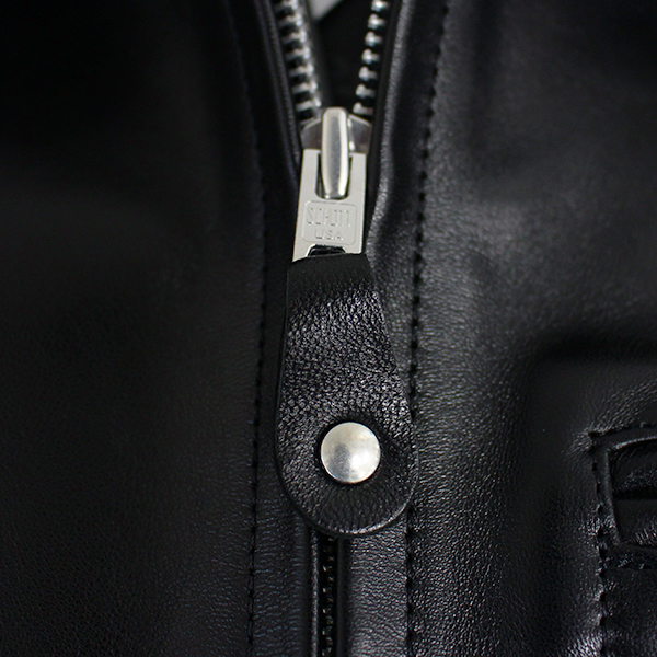 Schott ショット メンズ レザージャケット LEATHER TRACKER JACKET トラッカージャケット ファスナー 胸ポケット 肉厚レザー 7825950014の画像