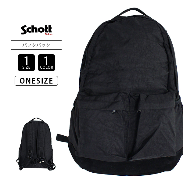 Schott×LUGGAGE LABEL LEATHER BACKPACK | 水谷幹治