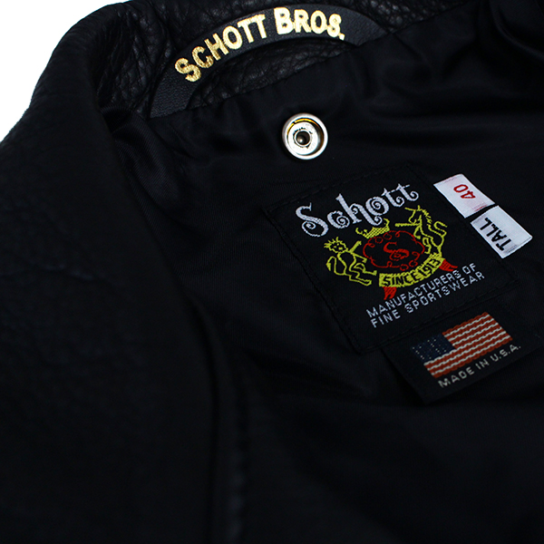 Schott ショット メンズ アウター ジャケット 革ジャン 本革 ONESTAR NEW NAKED ライダース 経年変化 牛革 カウレザー ワンスター アメリカ製 7825950019の画像