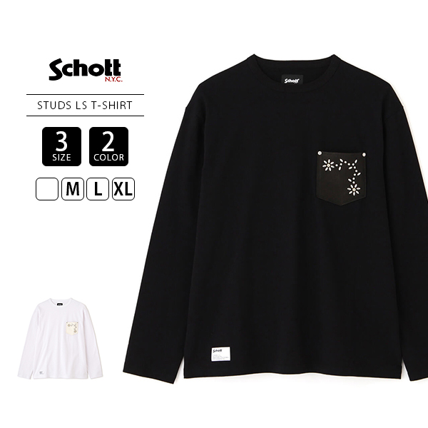 Schott N.Y.C（ショット） Schott メンズ トップス 長袖 Tシャツ ポケT 