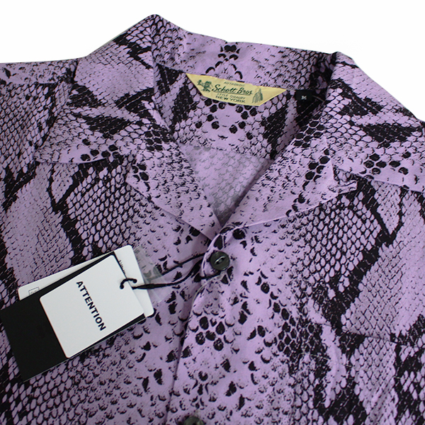 Schott カジノ柄　半袖シャツ ミントグリーン　100% レーヨン Schott カジノ柄 半袖シャツ ミントグリーン 100% レーヨン
