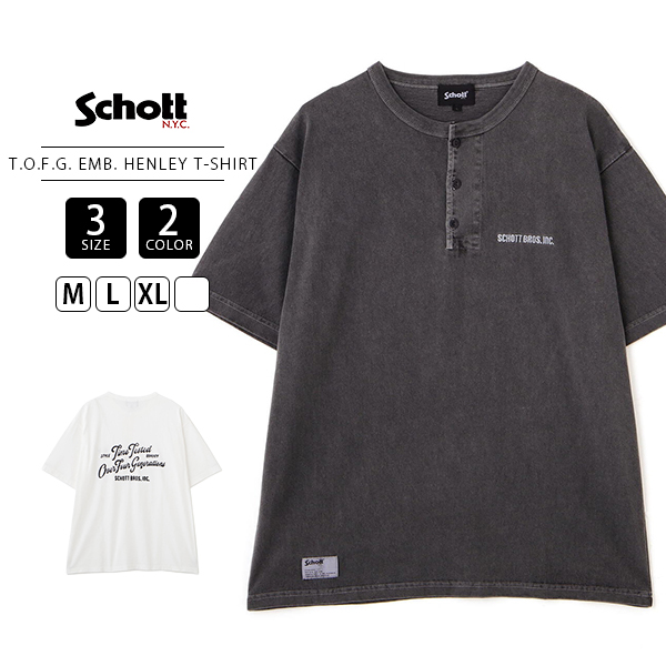 Schott N.Y.C（ショット） Schott メンズ トップス 長袖 ヘンリー