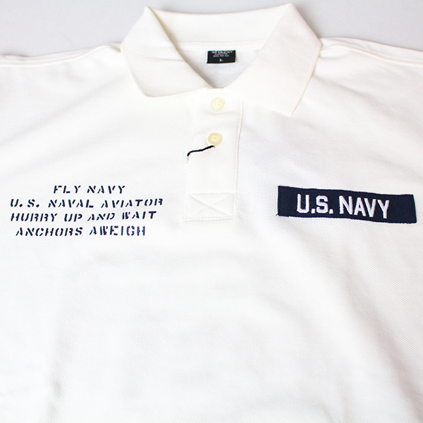 AVIREX Polo Shirt, Size L, U.S.A.F.A. Patch, 6 Full Patches