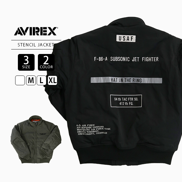 ジャケット・アウター SUBWAY STENCIL DECK JACKET AVIREX アビレックス メンズ アウター ブルゾン ジャケット