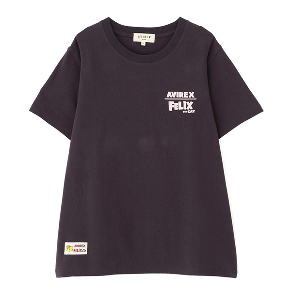 AVIREX アビレックス レディース トップス Tシャツ 半袖 FELIX THE CAT フェリックス アメカジ キャラクター 刺繍 ハート 7835135611 AVIREX アビレックス レディース トップス Tシャツ 半袖 FELIX