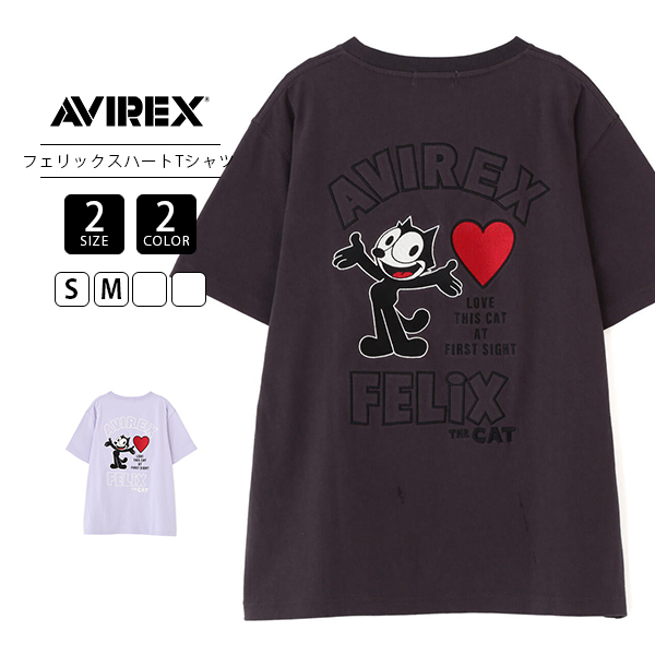 AVIREX アビレックス レディース トップス Tシャツ 半袖 FELIX THE CAT フェリックス アメカジ キャラクター コミック 漫画風 7835135610 AVIREX アビレックス レディース トップス Tシャツ 半袖 FELIX