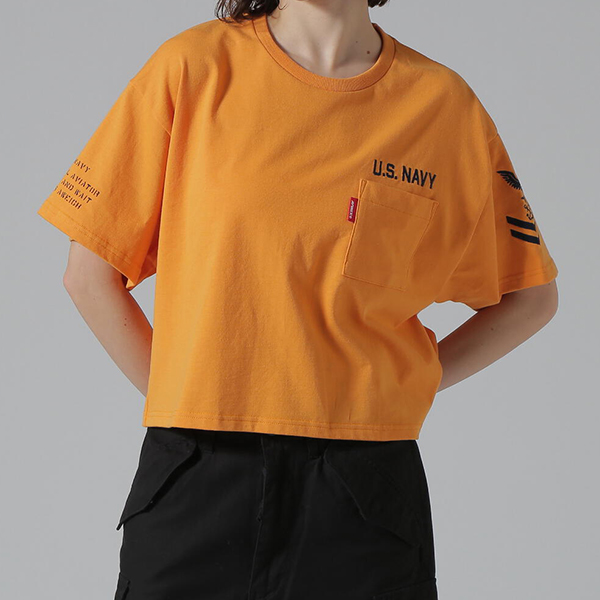 AVIREX アヴィレックス アビレックス レディース ポケット Ｔシャツ 半袖 ティアード avi6273093 AVIREX アヴィレックス アビレックス レディース ポケット T