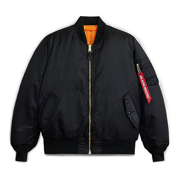 【新品未使用】ALPHA ブラック MA-1 フライトジャケット Lサイズ Alpha Industries（アルファ・インダストリーズ） ALPHA アルファ