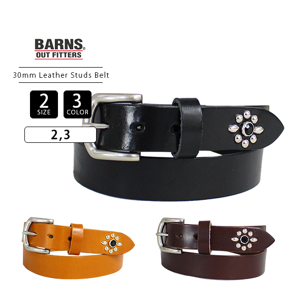 うのにもお得な BARNS 栃木レザー ベルト ファッション バーンズ OUTFITTERS 小物
