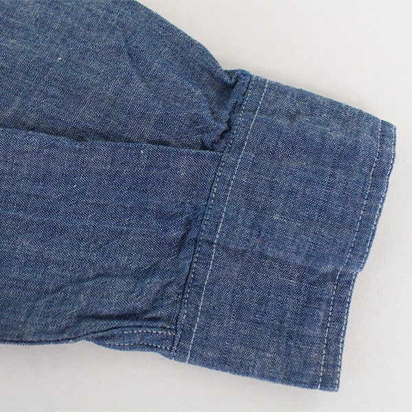 BUZZ RICKSON'S バズリクソンズ シャンブレーシャツ 長袖 シャツ BLUE