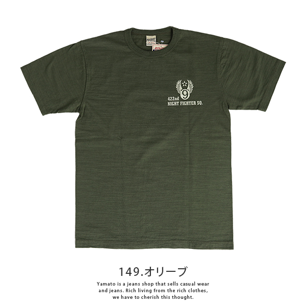 BUZZ RICKSON\\u0027S バズリクソンズ Night 422nd 「AMERICAN 即決★バズリクソンズ BR77366 半袖Tシャツ ミリタリー WHT L