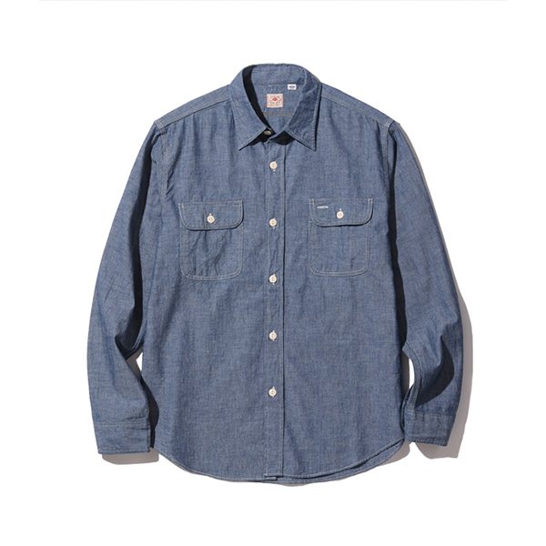 SUGAR CANE シュガーケーン BLUE CHAMBRAY WORK SHIRT シャンブレー