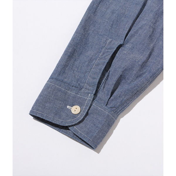 Sugar Cane　ブルーシャンブレー長袖ワークシャツ【SC27850】 SUGAR CANE シュガーケーン BLUE CHAMBRAY WORK SHIRT シャンブレー