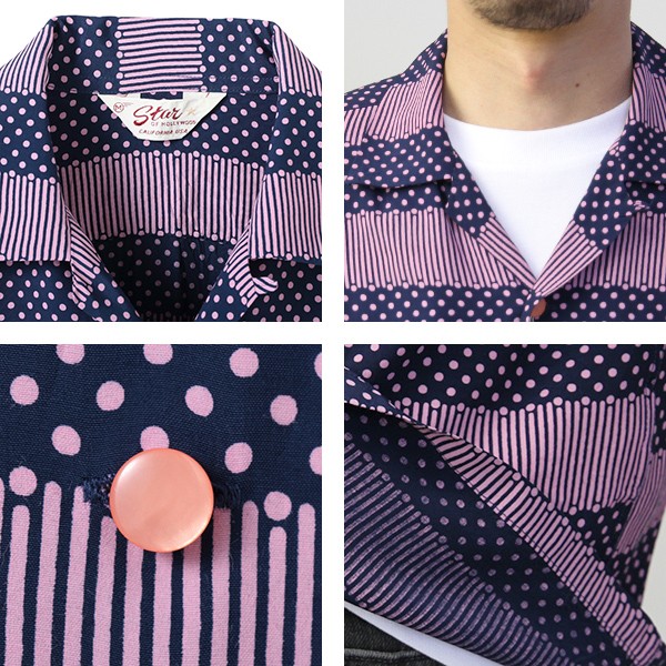 Star of Hollywood 長袖シャツ サイズS STAR OF HOLLYWOOD[スターオブハリウッド] オープンシャツ SH29083