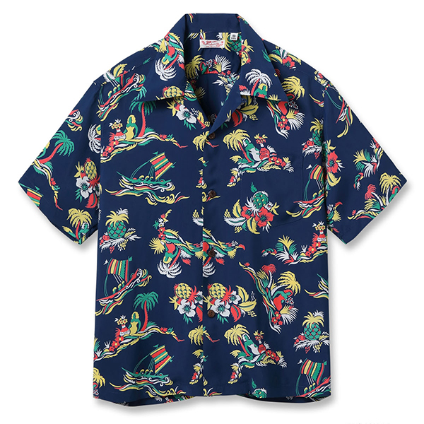 SUN SURF サンサーフ メンズ 半袖 シャツ アロハシャツ レーヨンアロハ