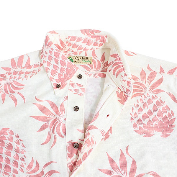 SUN SURF サンサーフ メンズ ポロシャツ 半袖 DUKE'S PINE COOL MAX