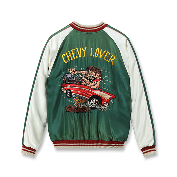 ★テーラー東洋 虎顔×CHEVY LOVER リバーシブルスカジャンL TAILOR TOYO テーラー東洋 スカジャン スーベニアジャケット TIGER