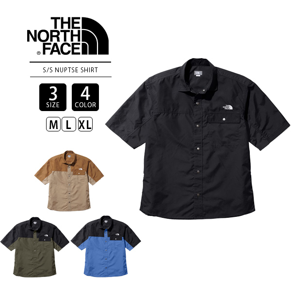 ノースフェイス 半袖シャツ THE NORTH FACE トップス S/S NUPTSE SHIRT メンズ NR22331 0421