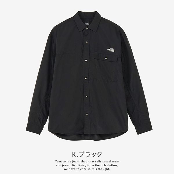 ■ノースフェイス ナイロン デニム ヌプシシャツ M NR72130 THE NORTH FACE ザ・ノース・フェイス ロングスリーブナイロン