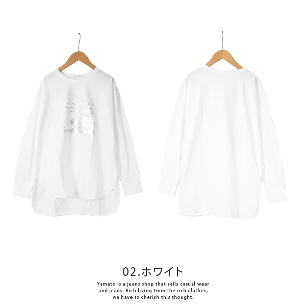 ザンパ ZAMPA Tシャツ プリント チュニック  レディースファッション おしゃれ 25-011...