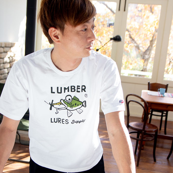 LUMBER ランバー トップス Tシャツ 半袖 フロントロゴ クルーネック