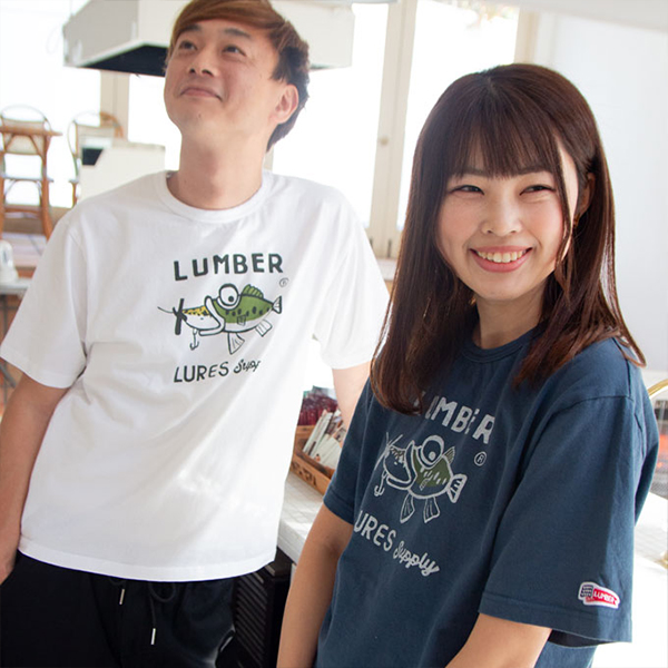 LUMBER ランバー トップス Tシャツ 半袖 フロントロゴ クルーネック