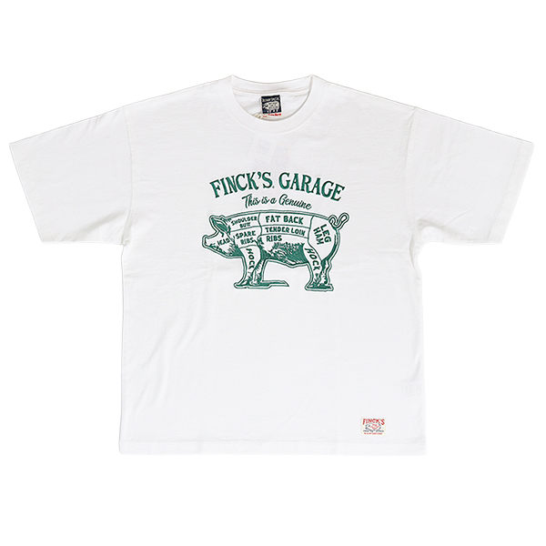 FINCK'S フィンクス メンズトップス 半袖 Tシャツ 綿100％ 刺しゅう