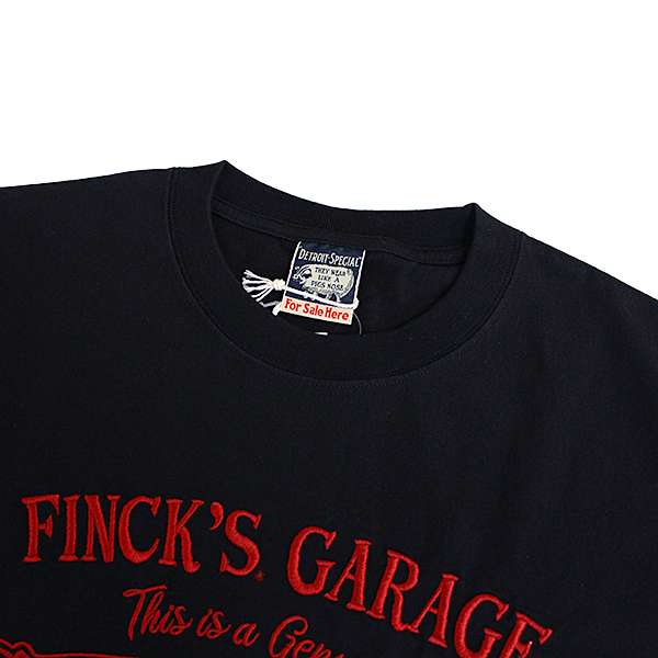 FINCK'S フィンクス メンズトップス 半袖 Tシャツ 綿100％ 刺しゅう