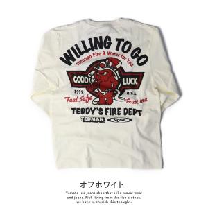 テッドマン Tシャツ TEDMAN Tシャツ 長袖 メンズ トップス FIRE FIGHTER T-...