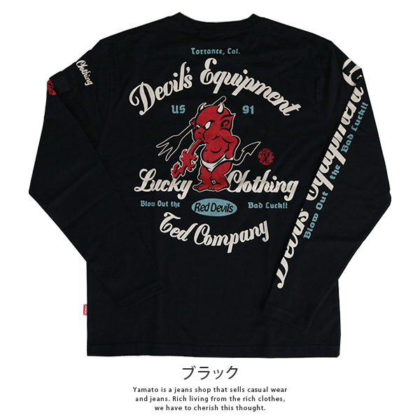 TEDMAN テッドマン Tシャツ 長袖 ロンT DEVIL EQUIPMENT バイク
