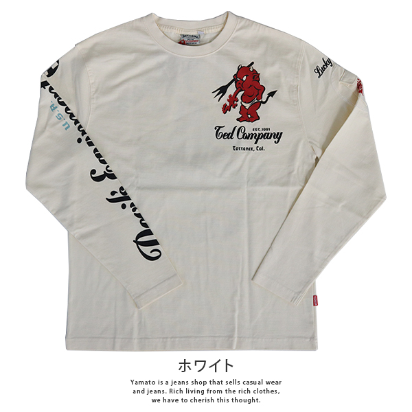 TEDMAN テッドマン Tシャツ 長袖 ロンT DEVIL EQUIPMENT バイク TEDMAN テッドマン Tシャツ 長袖 ロンT DEVIL EQUIPMENT バイク