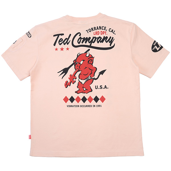 TEDMAN（テッドマン） メンズ 半袖 Tシャツ 抜染プリント スタンダード