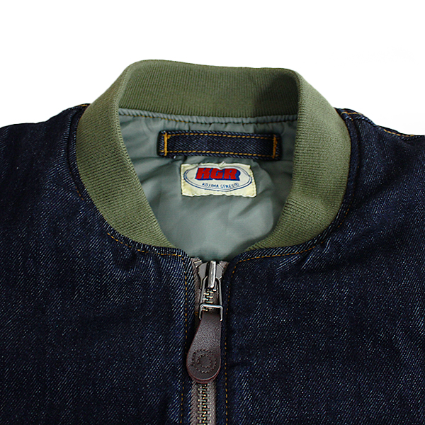 児島ジーンズ メンズ アウター MA-1 ライトアウター Denim MA-1 Flight