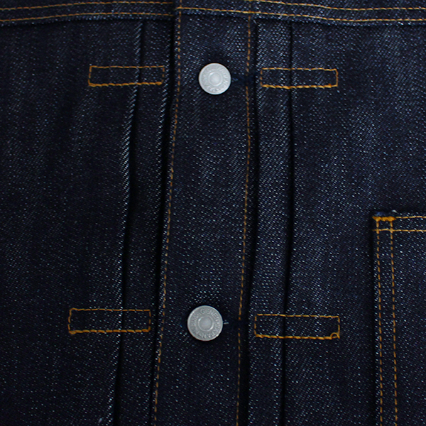 児島ジーンズ メンズ ライトアウター デニムジャケット Gジャン 1stタイプ ヘビーオンス 23oz セルビッジデニム 生デニム 極厚デニム RNB-5075 | 児島ジーンズ | 05