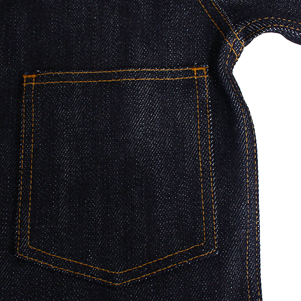 児島ジーンズ メンズ ライトアウター デニムジャケット Gジャン 1stタイプ ヘビーオンス 23oz セルビッジデニム 生デニム 極厚デニム RNB-5075 | 児島ジーンズ | 06