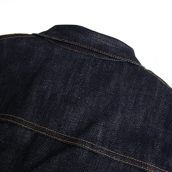 児島ジーンズ メンズ ライトアウター デニムジャケット Gジャン 1stタイプ ヘビーオンス 23oz セルビッジデニム 生デニム 極厚デニム RNB-5075 | 児島ジーンズ | 08