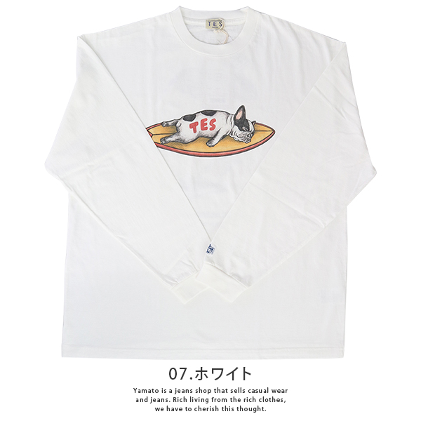 TES The Endless Summer テス 長袖 Tシャツ ロンT フレンチブルドッグ フレブル 犬好き わんちゃん 昼寝 BUHI  24774324 1206